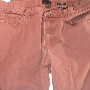 2/$30 H&M stretchy‎ rust color jeans(#1,185)